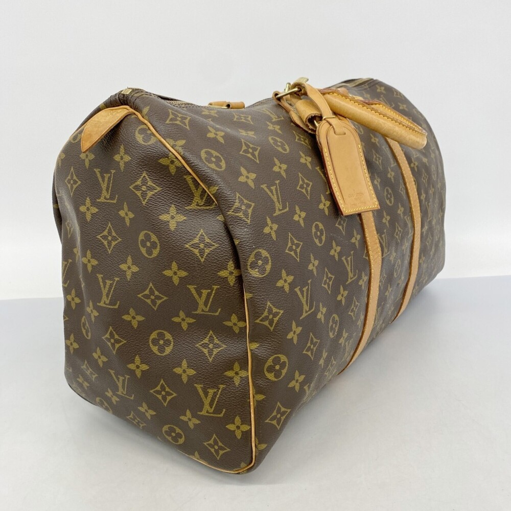 LOUIS VUITTON Authentic Brown Monogram Keepall 50 Boston Bag - Picture 2 of 12